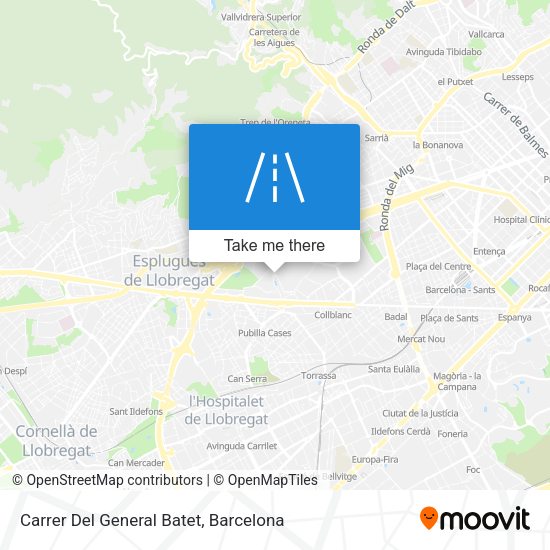 Carrer Del General Batet map