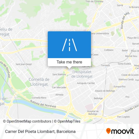 Carrer Del Poeta Llombart map
