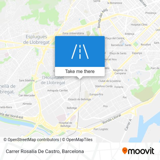 Carrer Rosalía De Castro map