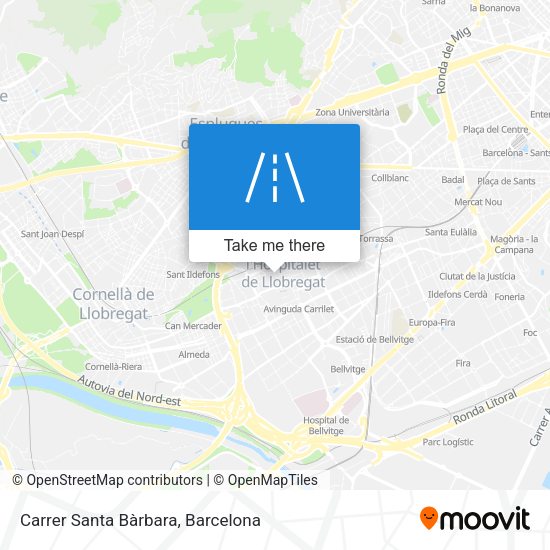 Carrer Santa Bàrbara map