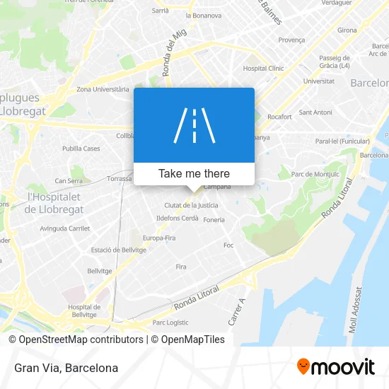 Gran Via map