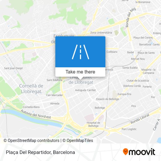 Plaça Del Repartidor map