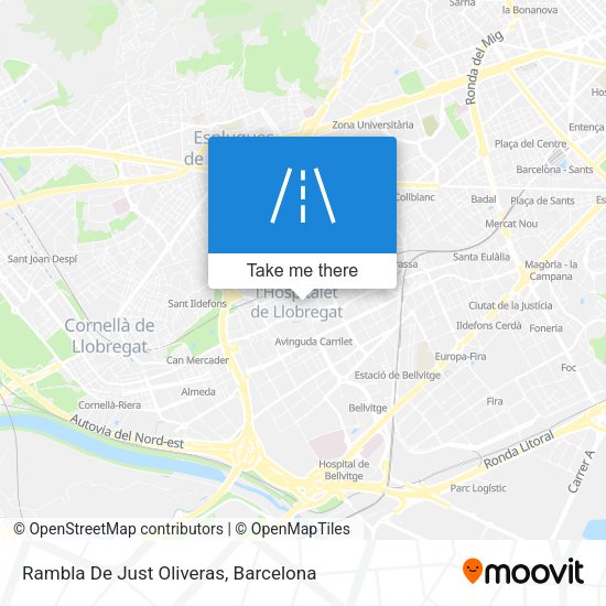 Rambla De Just Oliveras map
