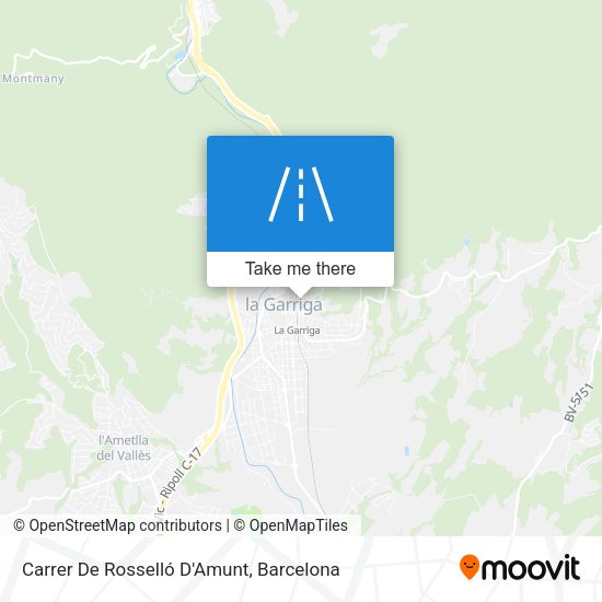 Carrer De Rosselló D'Amunt map