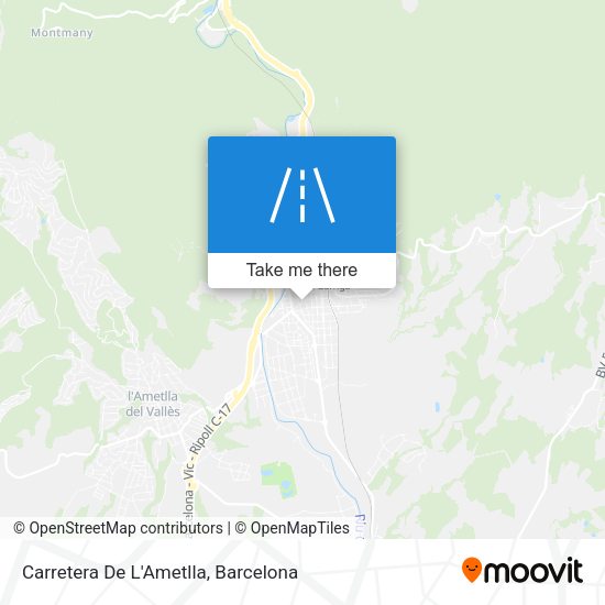Carretera De L'Ametlla map