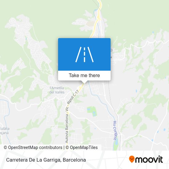 Carretera De La Garriga map