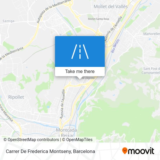 Carrer De Frederica Montseny map