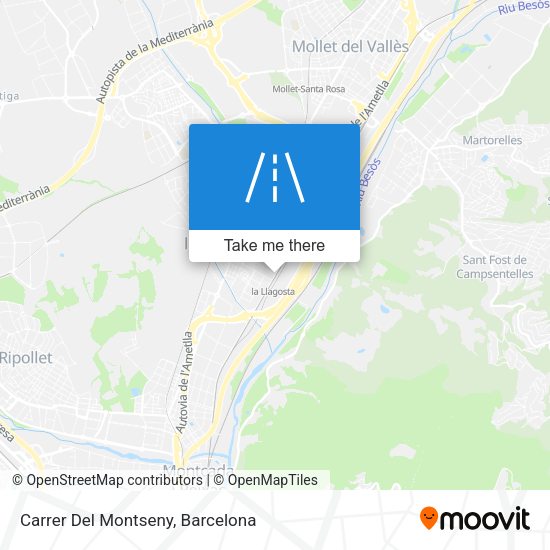 Carrer Del Montseny map