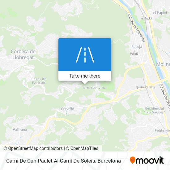 Camí De Can Paulet Al Camí De Soleia map