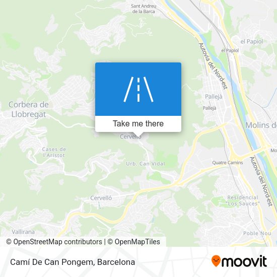 Camí De Can Pongem map