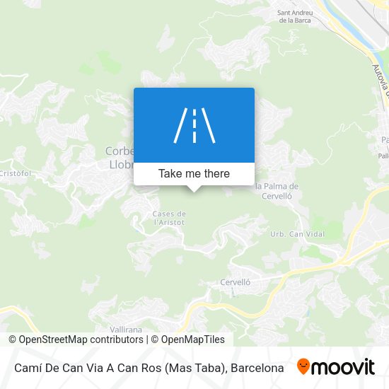 Camí De Can Via A Can Ros (Mas Taba) map