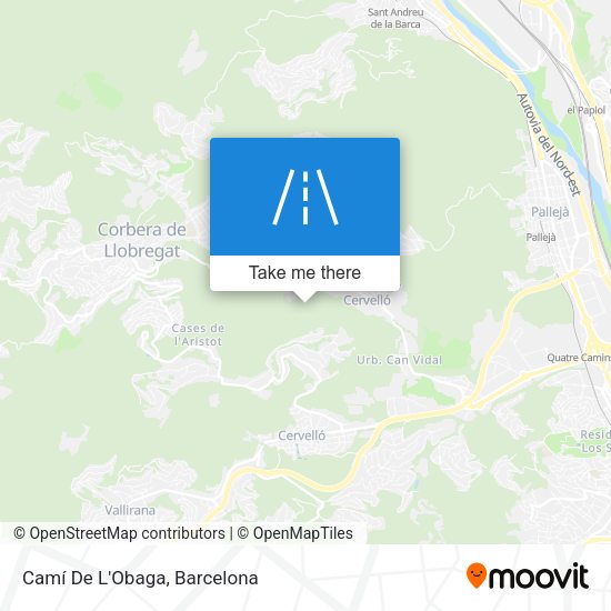 Camí De L'Obaga map