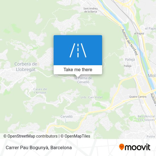 Carrer Pau Bogunyà map