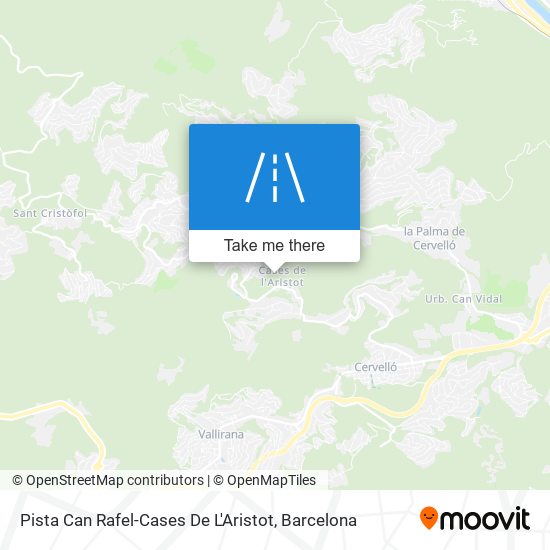 Pista Can Rafel-Cases De L'Aristot map