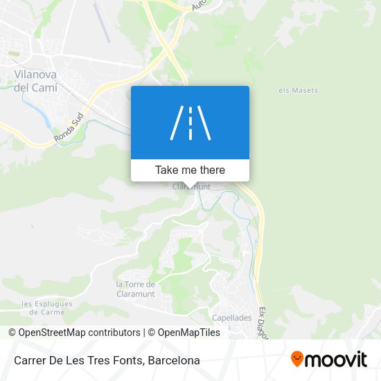 Carrer De Les Tres Fonts map