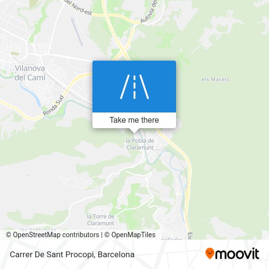 Carrer De Sant Procopi map