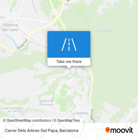 Carrer Dels Arbres Del Papa map