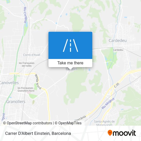 Carrer D'Albert Einstein map