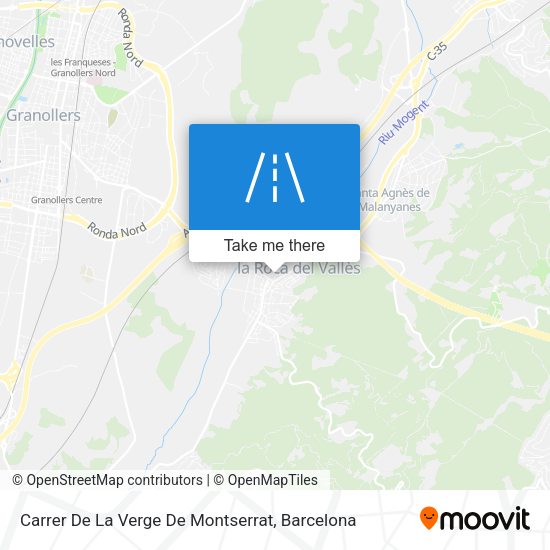 Carrer De La Verge De Montserrat map