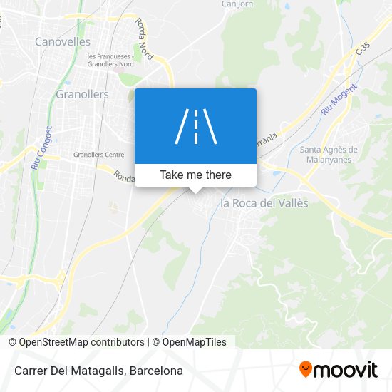Carrer Del Matagalls map