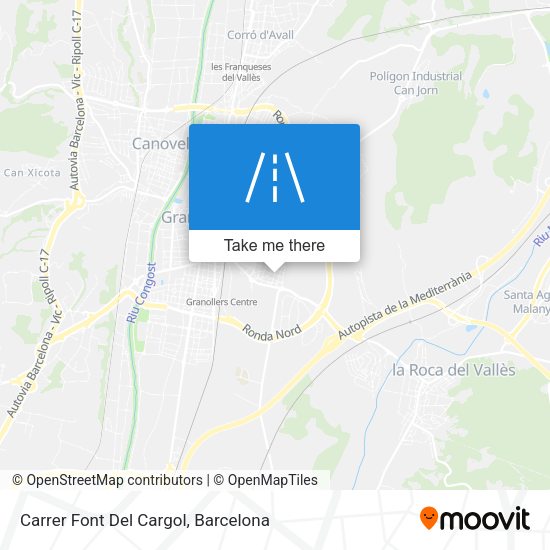 Carrer Font Del Cargol map