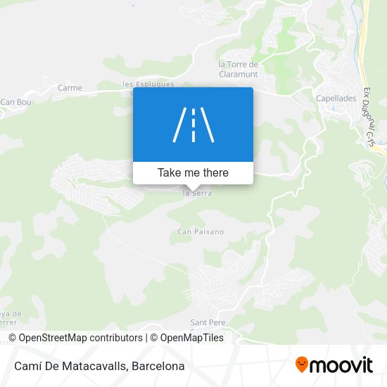 Camí De Matacavalls map
