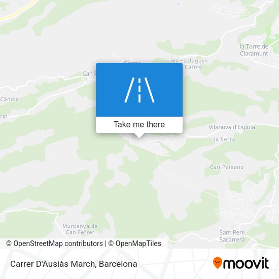 Carrer D'Ausiàs March map