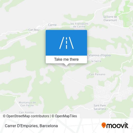 Carrer D'Empúries map
