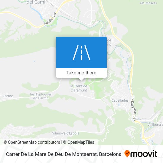 Carrer De La Mare De Déu De Montserrat map