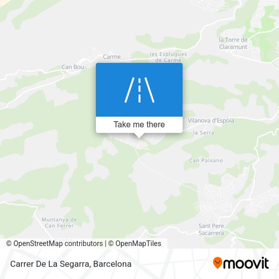 Carrer De La Segarra map