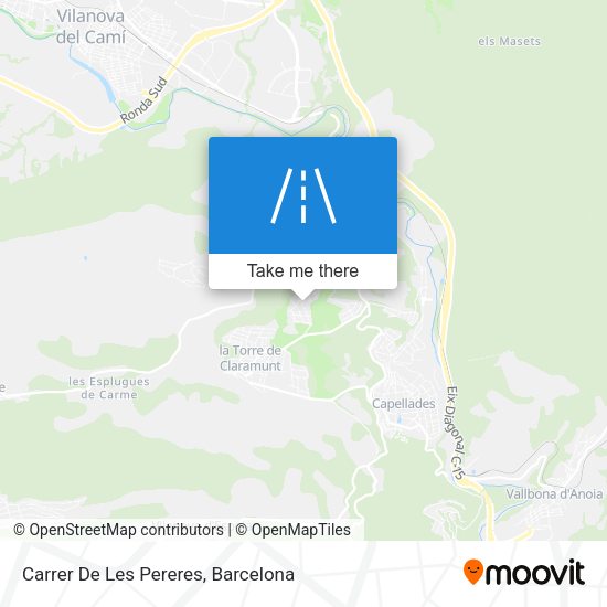 Carrer De Les Pereres map