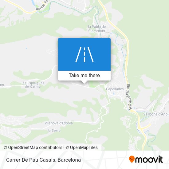 Carrer De Pau Casals map