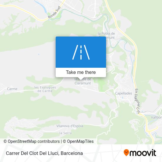 Carrer Del Clot Del Lluci map