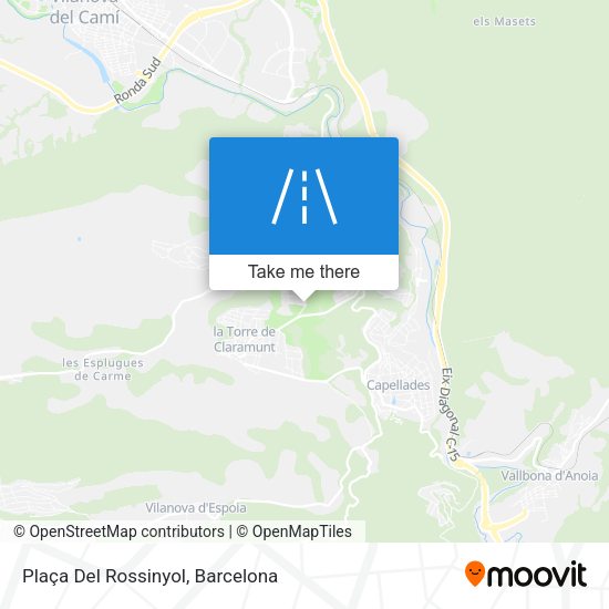 Plaça Del Rossinyol map