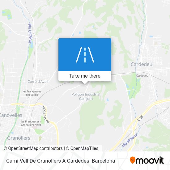 Camí Vell De Granollers A Cardedeu map
