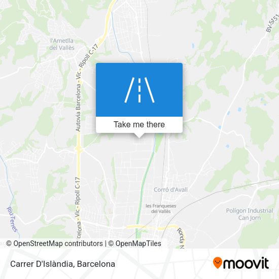 Carrer D'Islàndia map