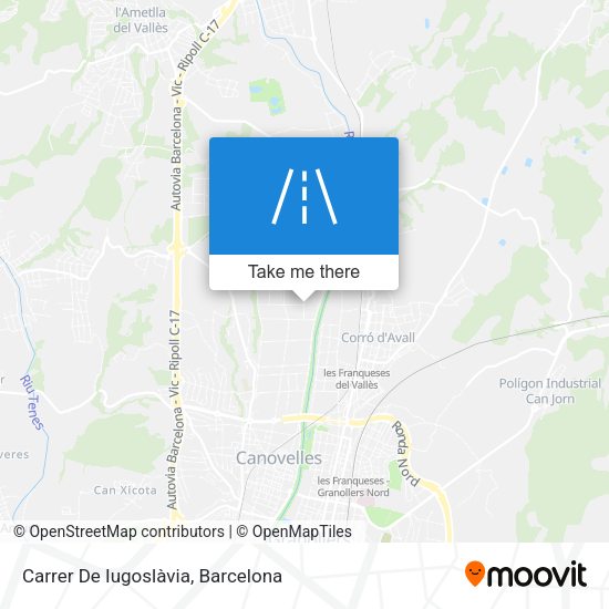Carrer De Iugoslàvia map