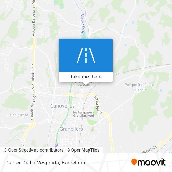 Carrer De La Vesprada map