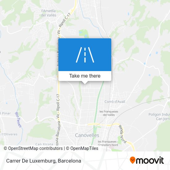 Carrer De Luxemburg map
