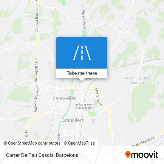 Carrer De Pau Casals map