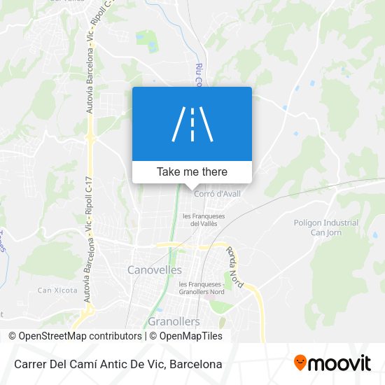 Carrer Del Camí Antic De Vic map