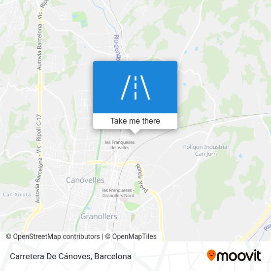 Carretera De Cánoves map