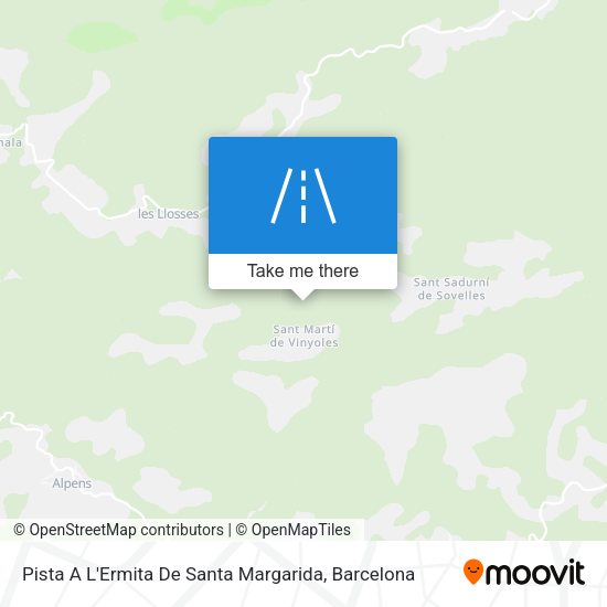 Pista A L'Ermita De Santa Margarida map