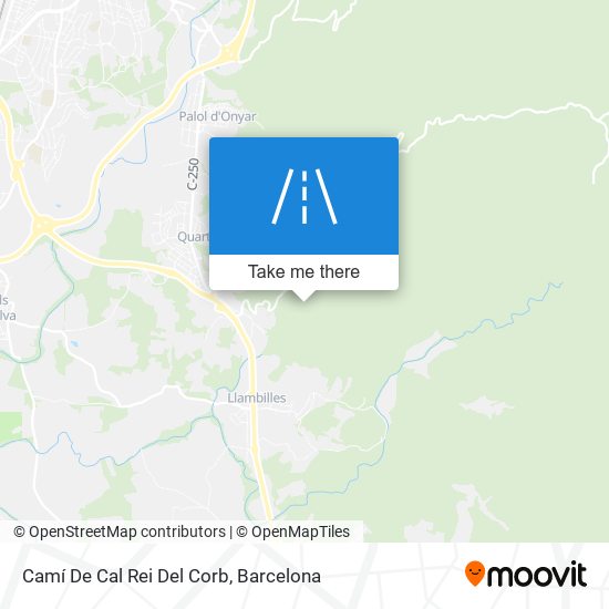 Camí De Cal Rei Del Corb map