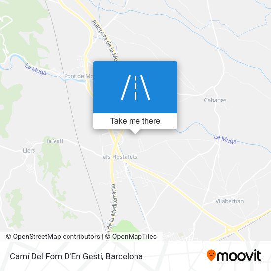 Camí Del Forn D'En Gestí map
