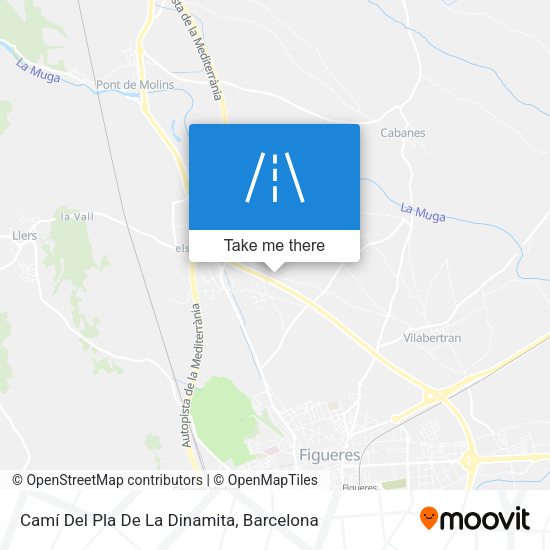 Camí Del Pla De La Dinamita map