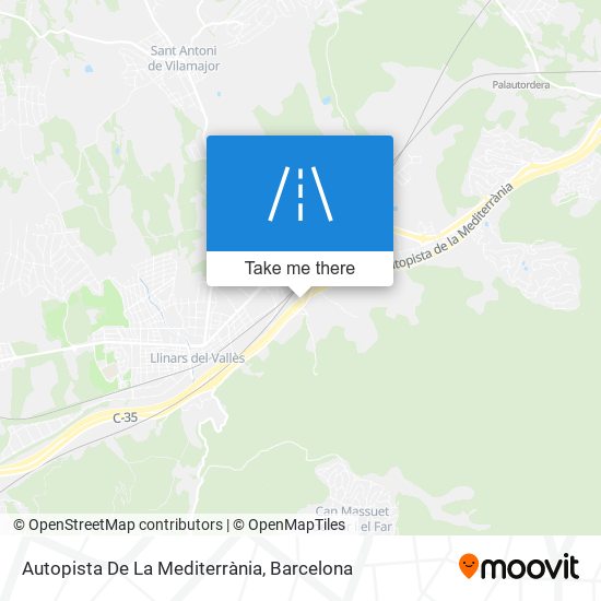 Autopista De La Mediterrània map