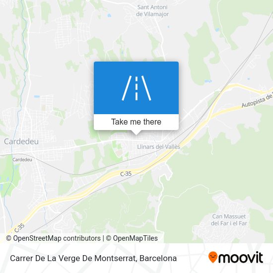 Carrer De La Verge De Montserrat map