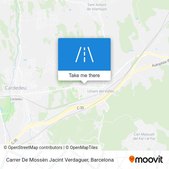 Carrer De Mossèn Jacint Verdaguer map