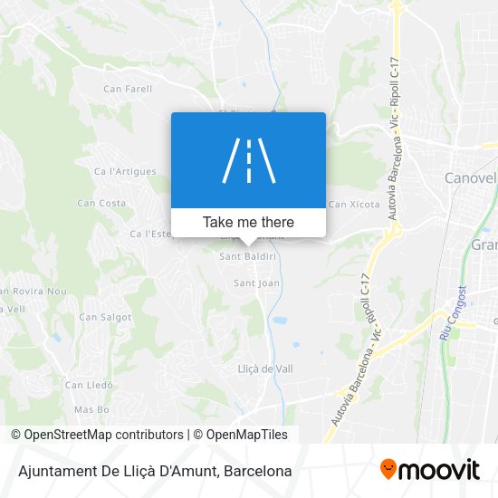 Ajuntament De Lliçà D'Amunt map